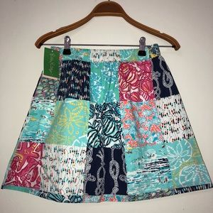 Lilly Pulitzer NWT Skirt Sailor Patch